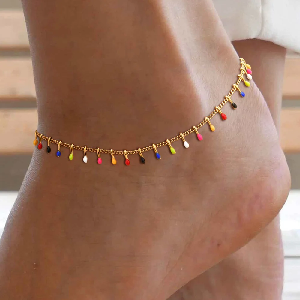 Jc Jewelry & Watches Photos - Pulsera de tobillo con cuentas pequeñas