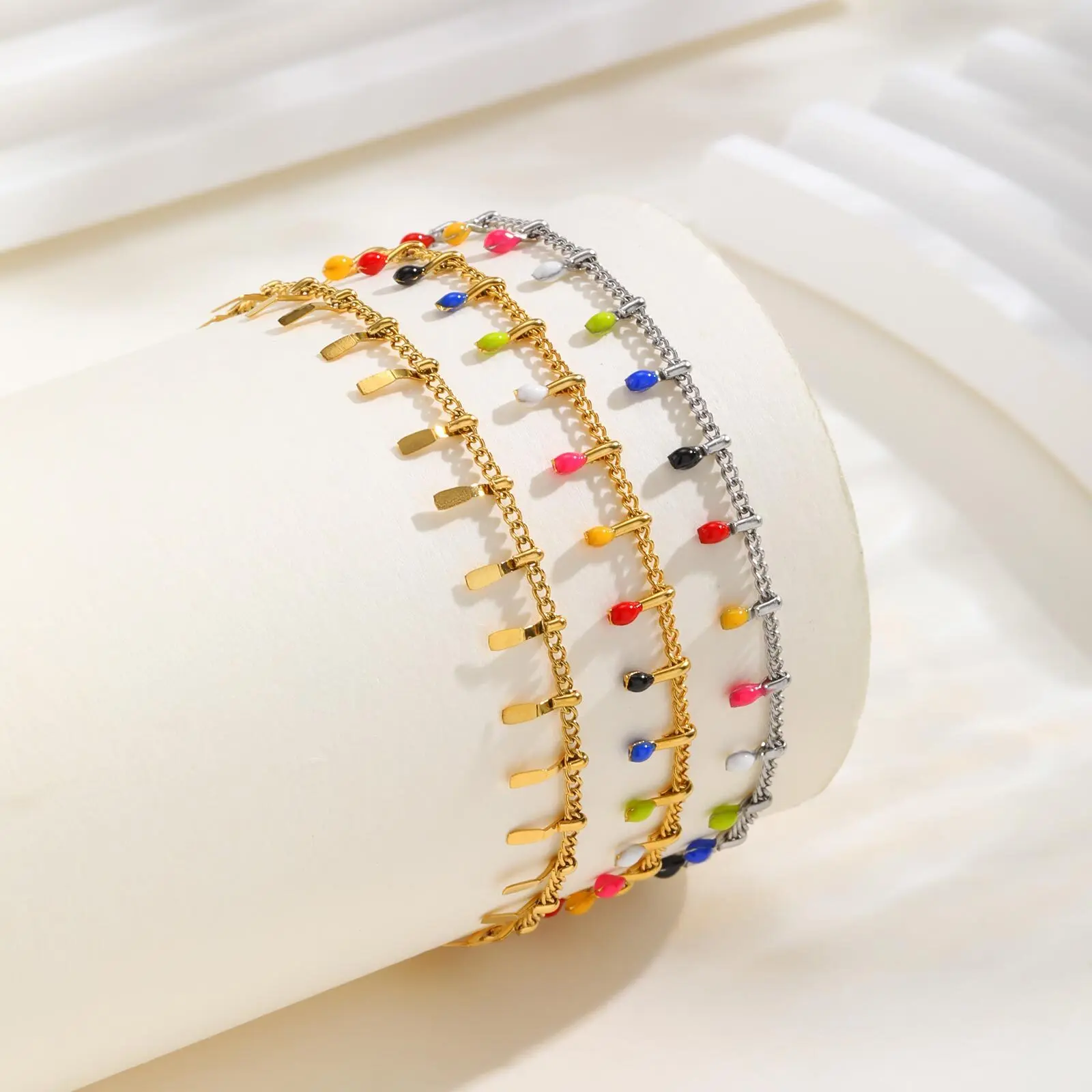 Pulsera de tobillo con cuentas - Jc Jewelry & Watches Photos reseña y precio