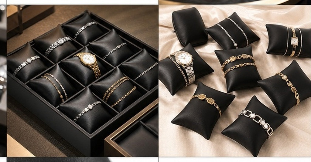 12 almohadillas para relojes,  - Watch Display Box reseña y precio