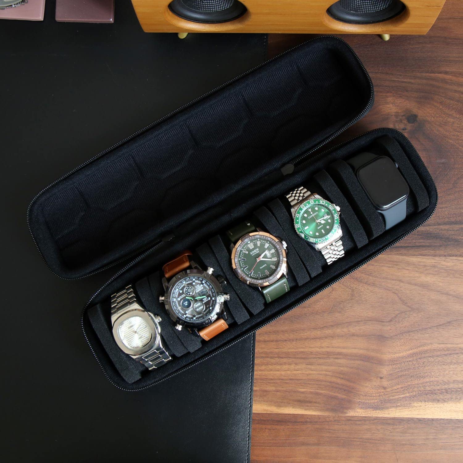 Organizador de caja de reloj p - Watch Display Box reseña y precio