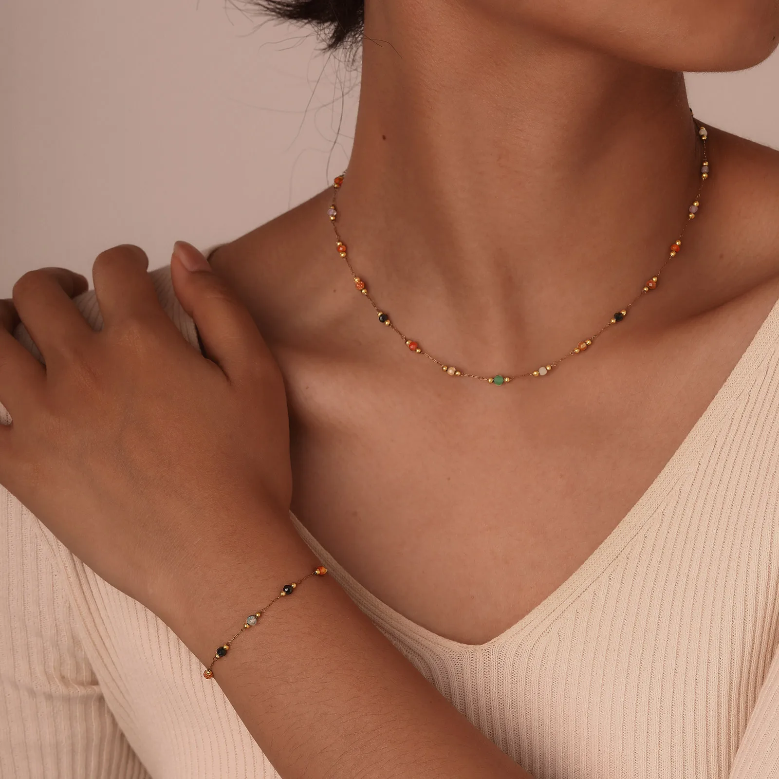 Pulsera de tobillo con cuentas - Jc Jewelry & Watches Photos reseña y precio