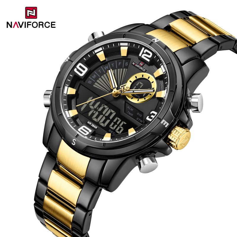 Reloj NAVIFORCE con doble pant - Watch Display Box reseña y precio